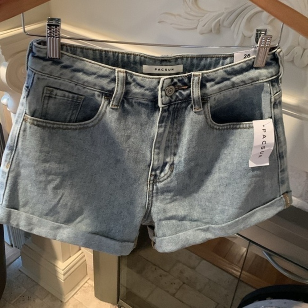 PacSun denim jean shorts 26 brand new summer spring with tags attached